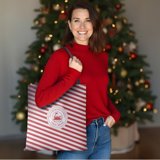 Kerst Noordpool Express trein pakketdienst Draagtas