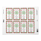 Kerst Noordpool van Santa Gift Sticker (Full Sheet)