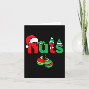 Kerst Noten Matchende Koppels Kastanjes Grappige K Kaart