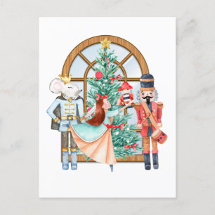 Kerst Notenkraker Ballerina Muis Koning Briefkaart
