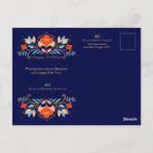 Kerst Notenkraker Bloemenkunst & Meerdere foto Briefkaart (Achterkant)