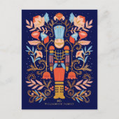 Kerst Notenkraker Bloemenkunst & Meerdere foto Briefkaart (Voorkant)