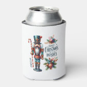 Kerst Notenkraker Candy Cane Kerstwensen Blikjeskoeler (Blikje Voorkant)