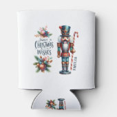 Kerst Notenkraker Candy Cane Kerstwensen Blikjeskoeler (Achterkant)