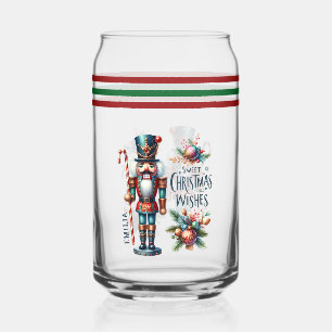 Kerst Notenkraker Candy Cane Kerstwensen Blikvorm Glas
