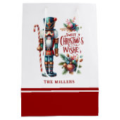 Kerst Notenkraker Candy Cane Kerstwensen Medium Cadeauzakje (Achterkant)