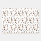 Kerst notenkraker goud inpakpapier (Voorkant 2)