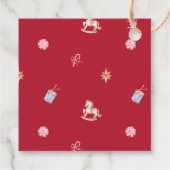 Kerst Notenkraker Muis Merry & Bright Bedankjes Labels (Achterkant)