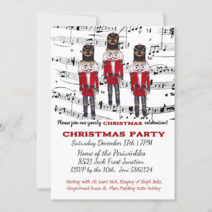 Kerst Notenkraker Party Uitnodiging Musical