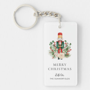 Kerst Notenkraker Script Groene Decoratie Vakantie Sleutelhanger