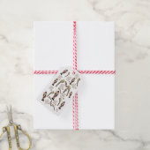 Kerst Notenkraker Soldaat Noten Cadeaulabel (Met Touw)