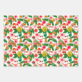 Kerst Notenkraker Speelgoed Soldiers Rocking Horse Inpakpapier Vel