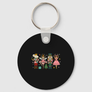 Kerst Notenkraker Squad Ballet Dans Vrouwen Kind Sleutelhanger
