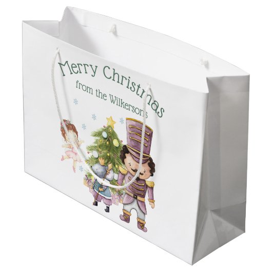 Kerst Notenkraker Sugar Plum Fairy & Mouse King Groot Cadeauzakje (Achterkant Gekanteld)