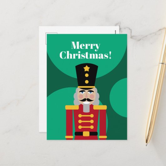 Kerst notenkraker Vakantie briefkaarten (Voorkant / Achterkant in situ)