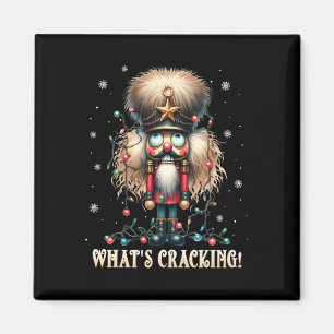 Kerst Notenkraker Wat Kraakt Grappige Kerstman Man Magneet