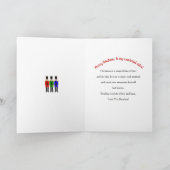 Kerst, notenkrakers op het podium, zuster kaart (Binnen)