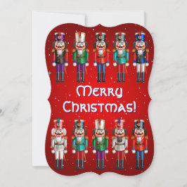 kerst-notenkrakersplatoon feestdagenkaart