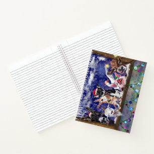 Kerst Notitieboek met Happy Animal Party