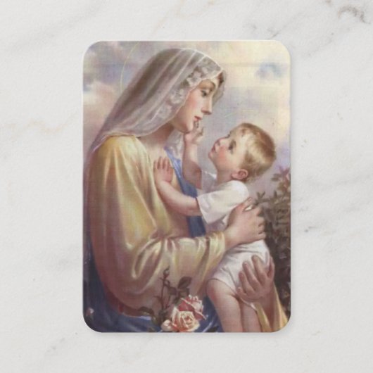 Kerst Novena Gebed Kaart Visitekaartje (Voorkant)