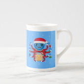Kerst Octopus China Mok (Rechts)