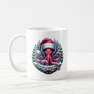 Kerst Octopus Koffiemok