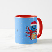 kerst-octopus-Mok Mok (Voorkant rechts)