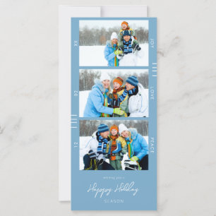 Kerst- of vakantiemulti-foto retro filmstrip LB