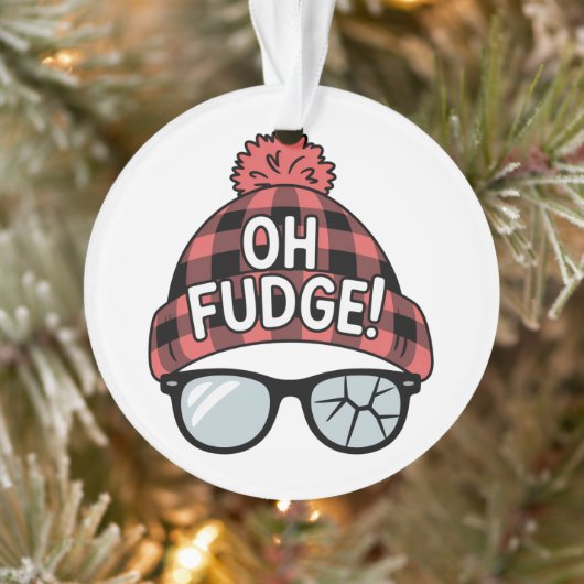 Kerst Oh Fudge Kerstvakantie Grappige Vakantie Ornament (Boom)
