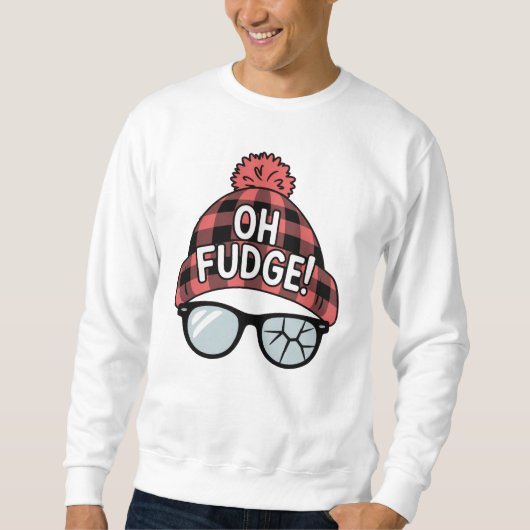 Kerst Oh Fudge Kerstvakantie Grappige Vakantie Trui (Voorkant)