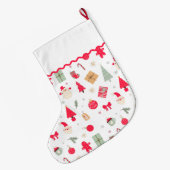 Kerst Oh wat leuk eerste kerst Grote Kerstsok (Achterkant (Hangend))