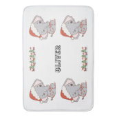 Kerst Olifant Badkamermat Badmat (Voorkant Verticaal)