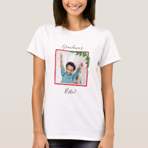 Kerst Oma's Bestie Foto Shirt -