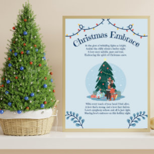Kerst omhelzen liefde gedicht perfect poster