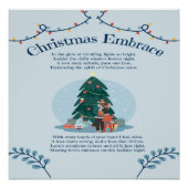 Kerst omhelzen liefde gedicht perfect poster (Voorkant)