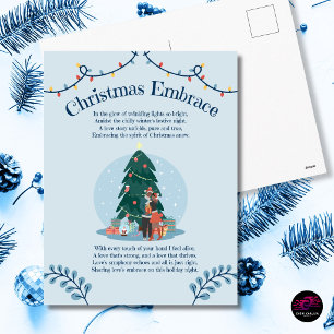 Kerst Omhelzing Liefdesgedicht Briefkaart
