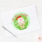 Kerst Ondeugend Santa Gift Stickers (Envelop)