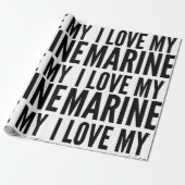 Kerst-ondeugende liefde voor mijn zee cadeaupapier (Uitgerold)