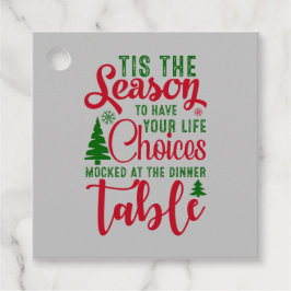 Kerst ontwerp seizoen van keuzes bedankjes labels