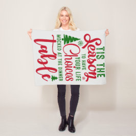 Kerst ontwerp seizoen van keuzes fleece deken