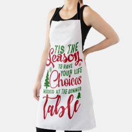 Kerst ontwerp seizoen van keuzes schort