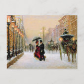  kerst op de Parisiaanse scène Feestdagenkaart (Voorkant)