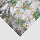 Kerst op perkament tissuepapier (Detail)