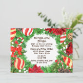 Kerst Open Huis Uitnodiging (Staand voorkant)