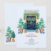 Kerst Open Huis Uitnodiging (Voorkant / Achterkant)