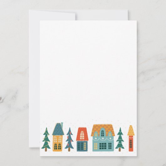 Kerst Open Huis Vakantie uitnodiging (Achterkant)