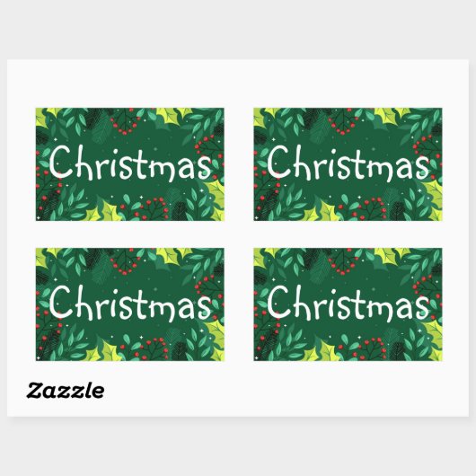 Kerst Opslag Sticker Labels (Vel)