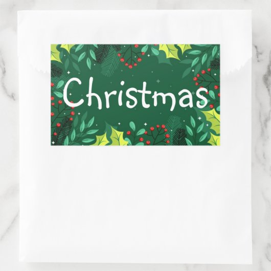 Kerst Opslag Sticker Labels (Tas)