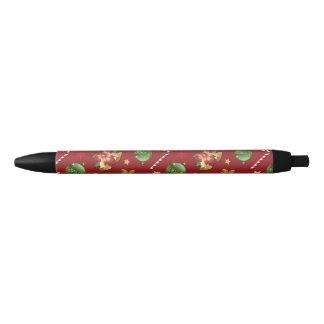 Kerst Ornamant & Candy Cane Patroon Zwarte Inkt Pen