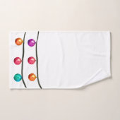 Kerst Ornament Aquarel Designer Bad Handdoek (Handdoek)